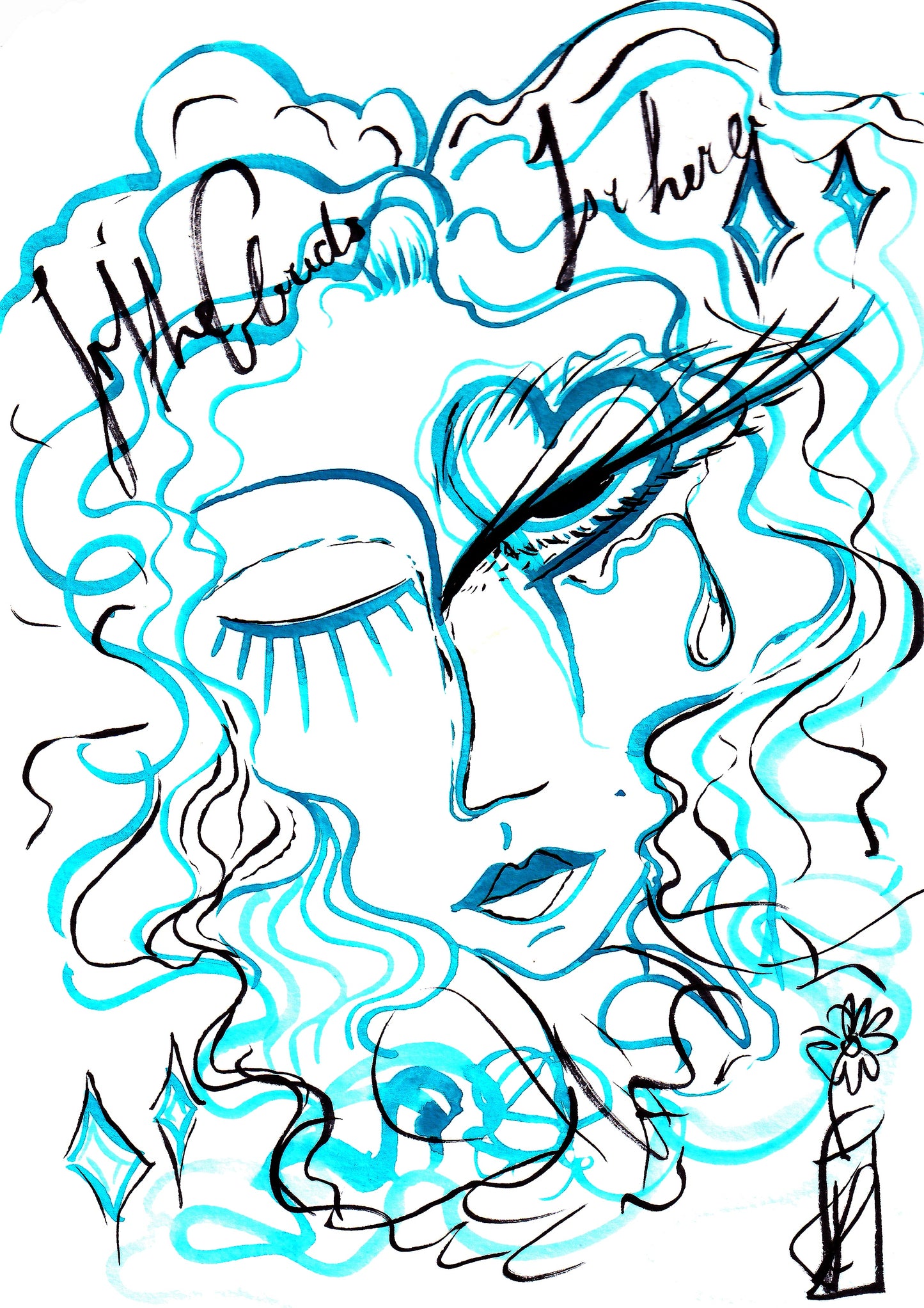 Blue Dreams | A4 Art Print